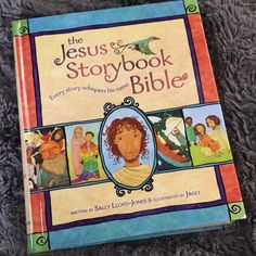 the children's book about jesus is on display