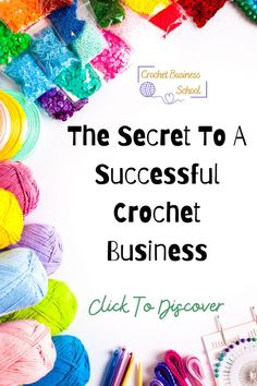 the secret to a successful crochet business