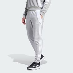 adidas Shop the Tiro 24 Sweat Pants - Grey at adidas.com/us! See all the styles and colors of Tiro 24 Sweat Pants - Grey at the official adidas online shop. Sweat Tracksuit, Soccer Pants, Model Call, Mens Soccer, Adidas Shop, Sweat Hoodie, Training Pants, Heather White, Suit Separates