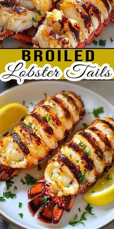 Indulge in these Easy Broiled Lobster Tails! This recipe is simple, quick, and absolutely delicious with a garlic butter topping. Perfect for impressing guests or treating yourself. 🧈 #BroiledLobster #SeafoodLovers #ElegantDining #LobsterLove #QuickRecipes 🦞🍋 Buttery Garlic Sauce, Lobster Recipes Tail, Date Night Dinners, Garlic Butter Sauce