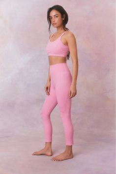 Highland High-Waisted Bow Print Active Legging- Women's Designer Luxury Activewear | LoveShackFancy Luxury Activewear, Bow Print, Female Pose Reference, Pink Sale, Interval Training, Active Leggings, Fleece Sweater, Female Poses, Sweater Sale