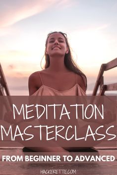 Meditation gets to be easy. Learn 3 simple ways you can meditate on your own anywhere, anytime from beginner to advanced. Health Supplements, Master Class, Simple Way, Meditation