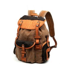 Tapa Two-Tone Canvas Backpack – The Same Direction Backpack Reviews, Canvas Backpack, Wall Pockets, Designer Backpacks, Mountain Backpack, Vintage Charms, Handbag Accessories, Pumps Heels, Leather Backpack