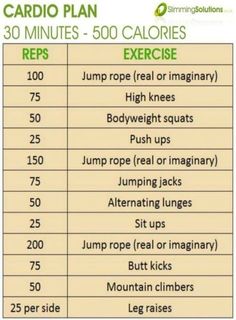 Cardio Plan, Teen Fitness, 30 Minute Cardio Workout, Burn 500 Calories, Exercise Moves, 30 Minute Cardio, Workout Fat Burning, Hiit Cardio