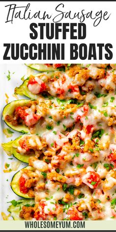 Stuffed Zucchini Boats Zucchini Boats With Sausage, Stuffed Zucchini Boats, Sausage Zucchini Boats, Zucchini Boats Italian Sausage, Italian Sausage Stuffed Zucchini Boats, Zucchini Boat Recipes Sausage, Green Diet, Sausage Stuffed Zucchini, Best Zucchini Recipes