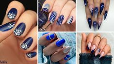 Top 25 Best Blue And Silver Nail Designs 2023 Blue And Silver Nail Designs, Nail Ideas Blue, Sweet 16 Nails, Silver Acrylic Nails, Pale Pink Nails, Sky Blue Nails, Blue Nail Art Designs