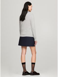 Tommy Hilfiger women's sweater. Made from a silky-smooth viscose blend, our versatile V-neck sweater is the wear-anywhere layer you'll be reaching for all season.  Material: 70% Sustainable Viscose (scv), 30% Polyamide. Tommy Hilfiger Women, V Neck Sweater, Vneck Sweater, Women's Sweater, Neck Sweater, Tommy Hilfiger, Sweaters For Women, V Neck, How To Wear