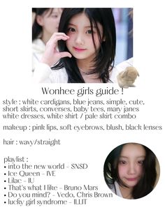 #wonhee #leewonhee #illit #girls #wonheegirls #aesthetic #guide #girlsguide #kpop Trainee Kpop Schedule, Wonhee Aesthetic, Handmade Photo Frames, Girl Routine, Drawing Ideas List, Ethereal Makeup, Makeup Tut, Healthy Lifestyle Inspiration, Glow Up Tips