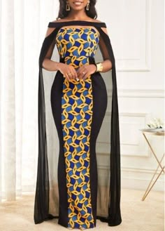 African Formal Dress, Hairstyles Down, Ankara Dress Designs, Updo Bridesmaid, African Wear Dresses, African Inspired Clothing, African Fashion Ankara