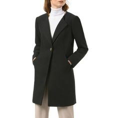 A classic trench coat is the season's must-have cover up. Vintage trench details are softened by a lapel design and one button closure. Clean lines and an elongated silhouette make it more modern than ever. Model measurement: Height 5'8", Chest 32 5/8 inches, Waist 26 inches, Hip 34 5/8 inches, Weight 120 lbs, Model is wearing in size S. Size----Chest Girth----Waist Girth-----Shoulder Width(in inches) XS------------33-----------------25--------------------14 3/4 S--------------35---------------- Plaid Jacket Women, Lapel Design, Casual Outwear, 120 Lbs, Fitted Coat, Plus Size Winter, Outwear Coat, Long Winter Coats, Classic Trench Coat