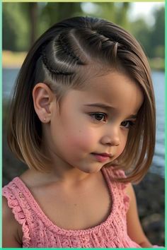 Cute trendy rubber hairstyle ideas | Hairstyle tutorial ideas Cute Bobs, Hairstyle Girls, New Braided Hairstyles, Kids Short Hair Styles, Toddler Braided Hairstyles, Kid Hair, Braided Hairdo