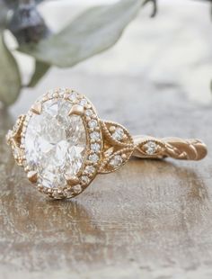 caption:Shown with 1.2ct diamond option Whimsical Engagement Ring, Rose Gold Diamond Ring Engagement, Future Engagement Rings, Rings Fashion, Dream Engagement Rings, Yellow Gold Setting, Rose Gold Engagement, Ring Fit, Dream Ring