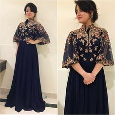 # Anamiya khan Chic Dress Style, Gown Neckline, Gown With Jacket, Lehnga Dress, Long Gown Dress, Mode Abaya, Red Lehenga, Indian Gowns Dresses, Dresses For Wedding