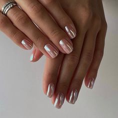 FREE SHIPPING ON ORDERS $9.95+ Buy 3 Get 1 More Free CODE: 4YOU Buy 5 Get 5 More Free CODE: 5FREE Short Metallic Nails, Short Nails Chrome, Chrome Nails Square, Nude Chrome, Fall Wedding Nails, Light Colored Nails, Colored Nail Tips, Manicure Art, Nails Glossy