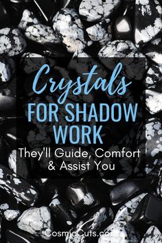 Crystals For Growth, Crystals For Spiritual Growth, Shadow Work Crystals, Crystals For Shadow Work, Shadow Work Activities, Shadow Work Witchcraft, How To Start Shadow Work, Shadow Healing, Moon Blessing