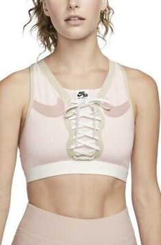 Nike Swoosh Air Force 1 Dri-Fit Sports Bra Women's Sz Large Light Soft Pink NEW | eBay Nike Swoosh, Bra Women, Air Force 1, Active Wear For Women, Nike Dri Fit, Soft Pink, Athleisure, Dri Fit, Air Force