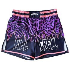 BSEM FIGHT SHORTS (THAI CUT) - PURPLE - Kill Crew Purple Sports Shorts For Summer, Purple Athletic Shorts For Gym In Summer, Purple Short Leg Sports Bottoms, Purple Athletic Shorts With Built-in Shorts For Training, Purple Sports Shorts With Built-in Shorts, Purple Gym Bottoms With Built-in Shorts, Purple Gym Bottoms Short Length, Sporty Shorts For Boxing, Purple Athletic Shorts For Training