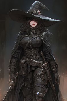 Female Witch Art, Rogue Dnd Female Characters, Human Female Dnd, Female Wizard Character Design, Steampunk Rogue, Dnd Female Character, Wizard Rpg, Female Warlock, Dnd Witch