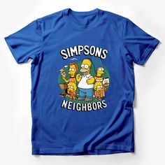 Simpsons Neighbors Cartoon Graphic T-Shirt, Fun Family and Friends Tee, Unique Gift Idea, Vibrant Colors Male T-Shirt Custom graphic T-Shirt.Customize your color Funny Cartoon Print Relaxed Fit T-shirt, Blue Relaxed Fit T-shirt With Funny Text, Blue Pop Culture T-shirt For Summer, Blue Short Sleeve Pop Culture T-shirt, Funny Print Crew Neck T-shirt Fan Merchandise, Funny Print Crew Neck T-shirt For Fans, Blue Pop Culture Short Sleeve T-shirt, Blue T-shirt With Funny Text For Streetwear, Blue Funny Text T-shirt For Streetwear