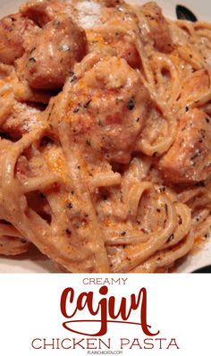 creamy cajun chicken pasta is an easy dinner recipe