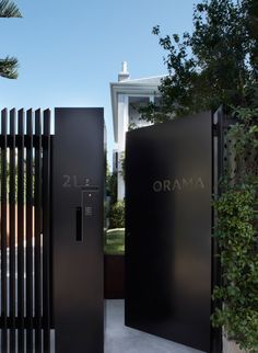 two black doors with the word obama written on them