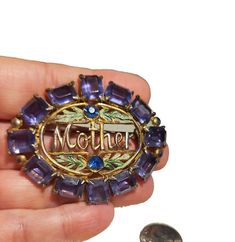 Pinterest Amethyst Purple Color, Mothers Day Signs, Amethyst Color, Amethyst Purple, Purple Color, Antique Jewelry, Brooch Pin, Vintage Antiques, Mothers Day