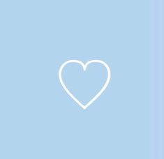 a white heart on a blue background