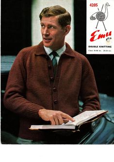 Men's vintage sweater PDF knitting pattern 60s Mens Fashion, Endeavour Morse, Gala Outfits, Fashion 60s, 1950s Mens, Family Inspiration, Vogue Knitting, Vintage Mens Fashion