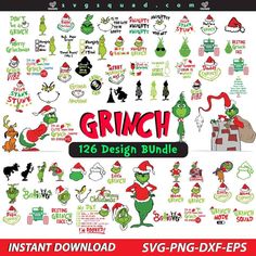 grino christmas svg bundle