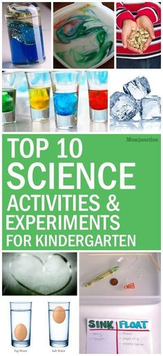 the top 10 science activities and experiments for kids to do with water, sand, and ice