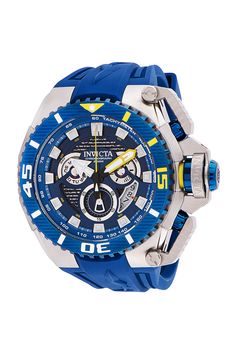 Couple Watch, Amazing Watches, Blue Cases, Invicta Watches, Dope Jewelry, Buy Watches, Blue Steel, Classic Watches, 200m