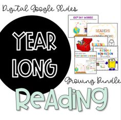 the year long reading bundle includes books and activities