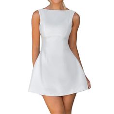 PRICES MAY VARY. MATERIAL: Mini dress for women, made of 100% polyester, ultra-soft, skin-friendly, durable and not easy to deform, good breathability, and comfortable to wear. DESIGN: A-line dresses for women, use solid color, mock neck, cap sleeve, zipper closure, fake pockets design, elegant dress for women. OCCASION: Casual dress is suitable for party, beach, working, shopping, romantic date, holiday, daily life, casual outdoor or special occasions, is a wardrobe staple. ELEGANT MATCHING: Th Bohemian Midi Dress, Club Night, Mini Tank Dress, Backless Mini Dress, Mini Dresses Summer, Inspired Dress, Chic Woman, Classy Dress