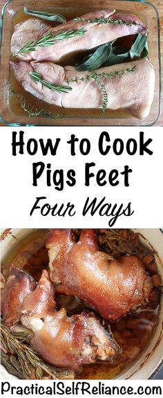 how to cook pigs feet for four ways