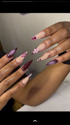 Nail Aesthetic, Girly Acrylic, Fancy Nails Designs, Stiletto Nails Designs, Girly Acrylic Nails, Long Acrylic Nails Coffin, Long Acrylic, Soft Nails, Bar Art