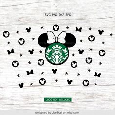 starbucks mickey mouse christmas ornament svg file