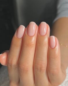 Pink Nails Engagement, Bridesmaid Nails Neutral, Clean Short Nails, Formal Nails Acrylic, Engagement Shoot Nails, Short Clean Nails, Soap Nails, Milky Pink Nails, Natural Nails Manicure