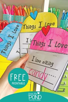 this is an image of free printable i love you cards for valentine's day