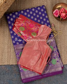 Introducing our exquisite Banarasi Kora With Paithani Borders Purple And Red Saree!  Crafted with utmost precision, this saree is made from high-quality banarasi Kora material, ensuring a luxurious feel and elegant drape.  The stunning combination of purple and red adds a touch of regal charm, making it perfect for a grand occasion like a wedding or a festive celebration.  What sets this saree apart is the intricate Paithani Borders, which beautifully complement the overall design, adding a touch of traditional elegance.  To make your shopping experience even more delightful, we offer FREE shipping all over the USA, ensuring your saree reaches you without any hassle.  But that's not all! With every saree, you'll receive a stitched designer custom blouse in sizes ranging from 38 to 44. This Multicolor Dupatta Blouse For Puja, Multicolor Blouse With Dupatta For Puja, Red Tussar Silk Sets With Unstitched Blouse, Paithani Silk Blouse With Self Design For Puja, Wedding Blouse In Paithani Silk With Zari Weaving, Wedding Blouse With Zari Weaving On Paithani Silk, Multicolor Zari Weaving Blouse For Festive Occasions, Multicolor Festive Blouse With Zari Weaving, Festive Paithani Silk Blouse For Puja