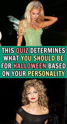 two women in dresses with the caption take this quiz to see what you should be for halloween