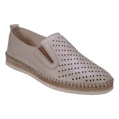 Step into elegance and comfort with the Amillie Leather Perforated Women's Flat. Crafted in Turkey with meticulous attention to detail, these flats exude sophistication. The perforated leather upper adds a touch of refinement to your look, while the leather lining offers a luxurious feel against your skin. Equipped with memory foam insoles, these flats provide exceptional cushioning and support, ensuring all-day comfort. The Turkish craftsmanship shines through in every stitch, making the Amilli Beige Leather Slip-ons With Perforated Toe Box, Spring Slip-on Flats With Perforations, Leather Slip-ons With Perforated Toe Box, Beige Slip-ons With Perforated Toe Box For Spring, Spring Beige Slip-ons With Perforated Toe Box, Spring Flat Slip-ons With Perforations, Leather Slip-on Flats With Perforated Toe Box, White Leather Flats With Perforated Toe Box, Slip-on Perforated Closed Toe Flats