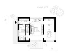 the floor plan for a small house