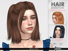 an image of a woman's hair for the simse game hairstuff