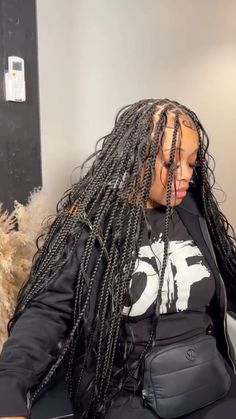 Baddie Essentials, Braiding Hairstyle, Quick Braids, Cute Curly Hairstyles, Fulani Braids