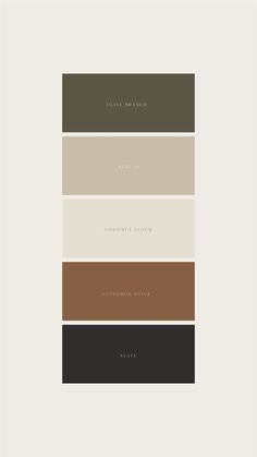 the color scheme for an interior design project with neutrals, browns and beiges