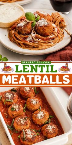 Look forward to a family-friendly dinner! No one would guess these easy lentil meatballs don't contain beef. They taste so good! Save this vegetarian meatball recipe and give this main course idea a try! Vegetarian Dinner Party, Easy Meatballs, Lentil Recipes Easy, Lentil Meatballs, Vegetarian Meatballs