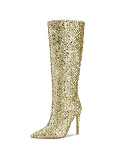 [ SIZE ] The heel height is 11.5cm/4.5"
[ MATERIAL ] Women tall knee boot features all-over sequins embellishment. Super comfortable inside jersey lining and breathable upper for all day wear.
[ DESIGN ] Long boots with sequins embellishment add a touch of glamour and sparkle to any occasion. Unlocking your true fashion sense and your unique personality when wearing sequins knee high boots.
[ OCCASION ] Sparkly knee boots suitable for everyday wear as well as for more occasions, such as on a nig Glamorous Thigh-high Party Boots, Glamorous Thigh High Heeled Boots For Party, Glamorous Sequined Party Boots, Party Embellished High Heeled Boots, Glamorous Party Knee-high Boots With Pointed Toe, Glamorous Pointed Toe Knee-high Boots For Party, Glamorous Knee-high Boots With Pointed Toe For Party, Glamorous High Heel Knee-high Boots For Night Out, Glamorous Fitted Heeled Boots With Rhinestones