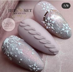 Snow Nails, Xmas Nail Art, Winter Manicure, Holiday Nail Designs, Subtle Nails, Christmas Gel Nails, Work Nails