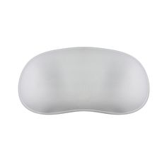 an image of a white eye mask on top of a white background with clipping for text