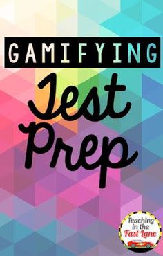 a colorful background with the words gaming test prep